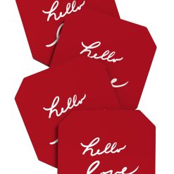 New 😍 Deny Designs Lisa Argyropoulos hello love red Coasters Set of 4 💯 -Deny Designs Online Store 2c7cbb832abb4ecdac71e6dfa50b6775 c9710f13 aba0 406a 8e48 fa05123b8603 1080x