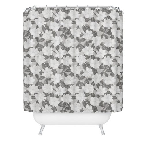 Cheapest ⌛ Deny Designs Little Arrow Design Co Magnolia Flower Gray Shower Curtain 🔥 -Deny Designs Online Store