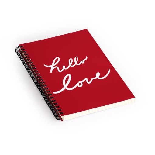 Deals 😍 Deny Designs Lisa Argyropoulos hello love red Notebook Spiral Bound Dotted Pages 6" x 8" 🧨 -Deny Designs Online Store 3757acc56a554c09b81c5c827e803d29 c68cdf31 e63a 4fb7 a057