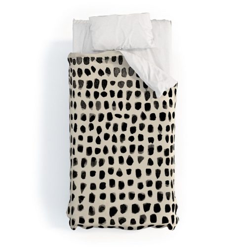 Wholesale 🛒 Deny Designs ☀️ Summer Sun Home Art Dots Beige Polyester Duvet 🌟 -Deny Designs Online Store