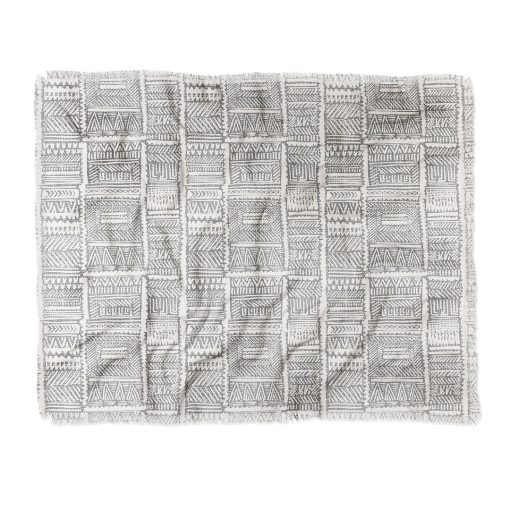 Best Pirce 🔥 Deny Designs Holli Zollinger Almah Grasscloth Grey Throw Blanket ⭐ -Deny Designs Online Store