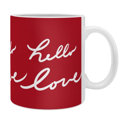 New 🛒 Deny Designs Lisa Argyropoulos hello love red Coffee Mug 11oz ⌛ -Deny Designs Online Store 612ffcf84a644d29925ffc5ad486144a 47ac0907 61d3 440c addc