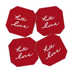 New 😍 Deny Designs Lisa Argyropoulos hello love red Coasters Set of 4 💯 -Deny Designs Online Store 660b712f58c14dfc8b2e04d10f4dee82 4a7a49eb d35d 4d88 81f4 cd674232adce 1080x