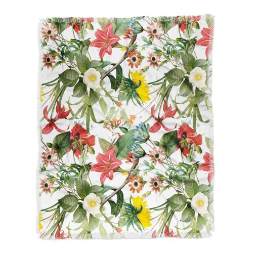 Best Pirce 😉 Deny Designs Ali Gulec 🌞 Summer Flower Garden Throw Blanket 👍 -Deny Designs Online Store