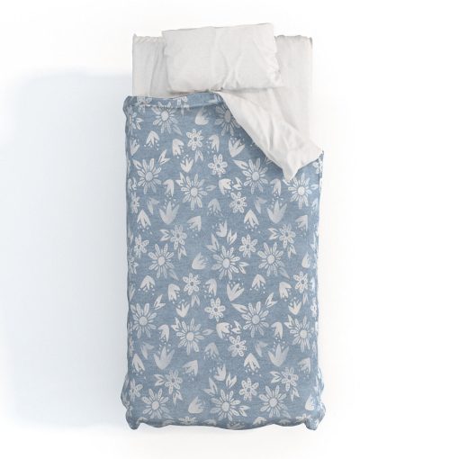 Cheapest 🤩 Deny Designs Schatzi Brown Erinn Floral Chambray Polyester Duvet 👏 -Deny Designs Online Store