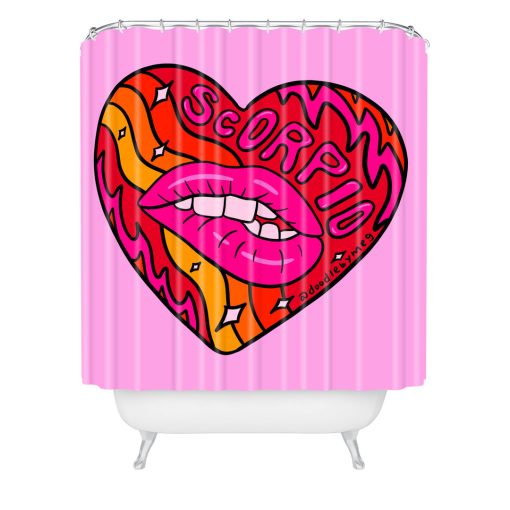 Wholesale 👍 Deny Designs Doodle By Meg Scorpio Valentine Shower Curtain Standard 71" x 74" 😀 -Deny Designs Online Store c5ba398f4d394916b92348b71dce3f0e 8b04ee43 28d0 4449 957c