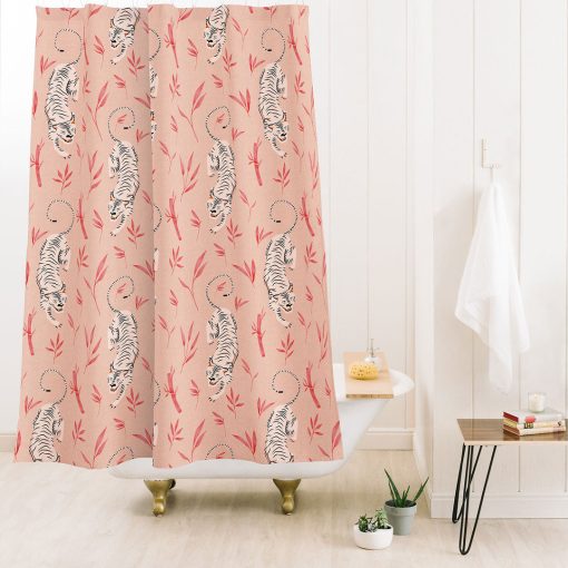 Best deal ⭐ Deny Designs Caroline Okun Stalking Siberian Rose Shower Curtain 🛒 -Deny Designs Online Store