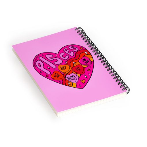Hot Sale 🔥 Deny Designs Doodle By Meg Pisces Valentine Notebook Spiral Bound Dotted Pages 6" x 8" ❤️ -Deny Designs Online Store d2f2746530314ff0bbdd2ea83936906f 4b05ade1 c3b7 4244 9852