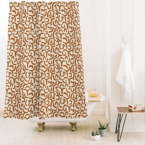 Wholesale ❤️ Deny Designs Iveta Abolina Geometric Lines Vintage Cream Shower Curtain ⭐ -Deny Designs Online Store