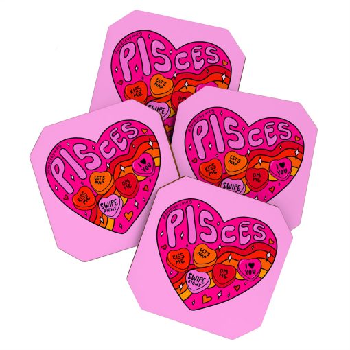 Deals ✨ Deny Designs Doodle By Meg Pisces Valentine Coasters Set of 4 🤩 -Deny Designs Online Store ec14195af8be4e30a618e0db54c37811 fd567655 30ae 47e8 83aa
